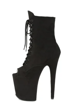 Pleaser Boots|Heels*Flamingo-1021FS Peep Toe Ankle Boots