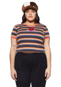 Dolls Kill x Willy Wonka Tops|Plus*Plus Candy Taster Ringer Tee