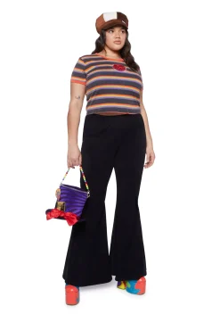 Dolls Kill x Willy Wonka Tops|Plus*Plus Candy Taster Ringer Tee