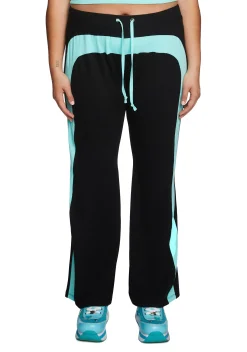 dELiA*s by Dolls Kill Bottoms|Pants*Plus Catching Flights Track Pants - Blue/Black