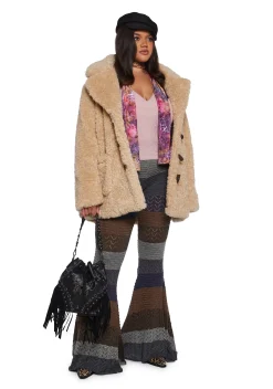 Current Mood Outerwear|Plus*Plus Garage Band Sherpa Cropped Coat