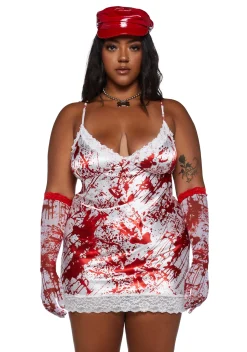 Trickz N' Treatz Dresses|Plus*Plus Scream Queen Slip Dress