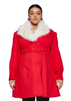 Sugar Thrillz Outerwear|Plus*Plus Starry Delight Twill Coat