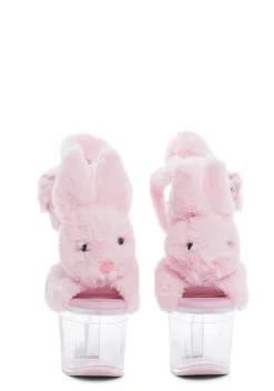 Sugar Thrillz Platforms|Heels*Plush Paws Platform Heels - Pink