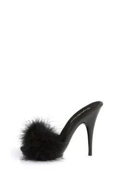 Fabulicious Sandals*Poise-501 Marabou Slide Sandals