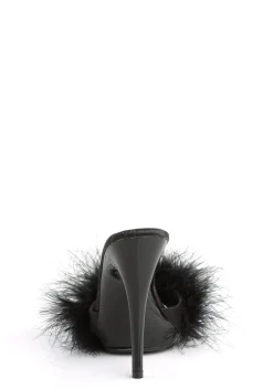 Fabulicious Sandals*Poise-501 Marabou Slide Sandals