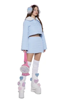 Sugar Thrillz Bottoms|Skirts*Polar Express Mini Skirt