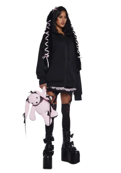 Sugar Thrillz Outerwear|Sweatshirts & Hoodies*Precious Bunny Zip-Up Hoodie