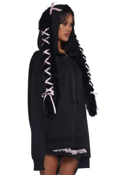Sugar Thrillz Outerwear|Sweatshirts & Hoodies*Precious Bunny Zip-Up Hoodie