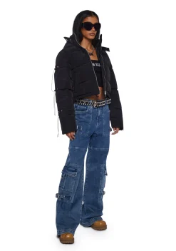 Current Mood Outerwear*Priceless Attitude Puffer Jacket