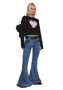 Sugar Thrillz Tops|Plus*Princess Treatment Long Sleeve Tee