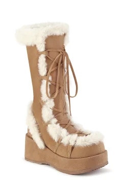 Demonia Boots|Platforms*Pure Vigilance Low Platform Boots- Brown