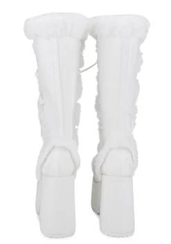 Demonia Boots|Platforms*Pure Vigilance Platform Boots-White