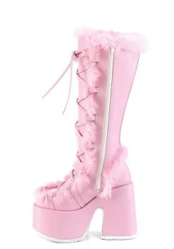 Demonia Boots|Platforms*Pure Vigilance Platform Boots-Pink