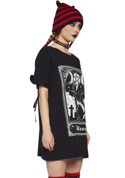 The Grave Girls Tops*Purrfect Night Oversized Tee