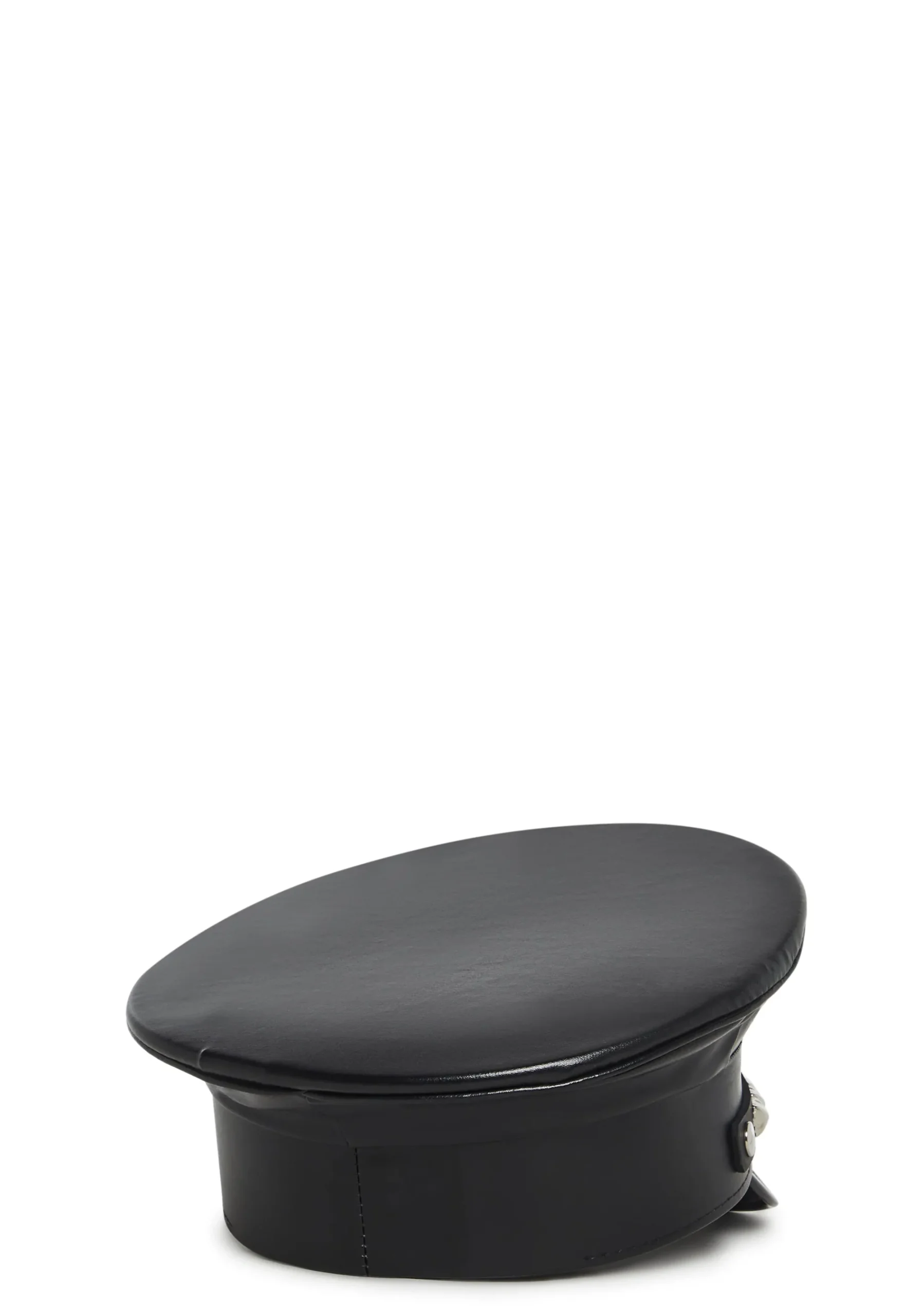 Funk Plus Hats*Pyramid Studded Captain Hat - Black