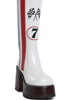 Current Mood Boots|Platforms*Raceway Babe Platform Boots
