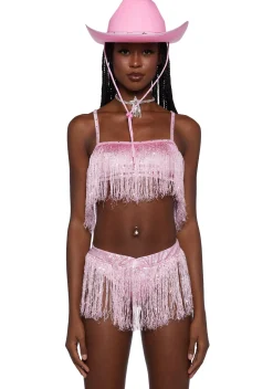 Trickz N' Treatz Plus*Rave Rodeo Cowgirl Costume - Pink