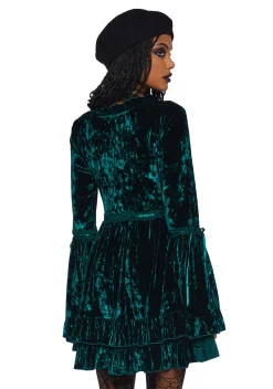 Widow Dresses|Mini Dresses*Real Divinity Mini Dress - Emerald Velvet