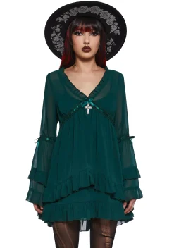 Widow Dresses|Mini Dresses*Real Divinity Mini Dress - Green