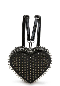 Club Exx Bags*Reckless Devotion Studded Backpack - Black
