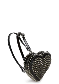 Club Exx Bags*Reckless Devotion Studded Backpack - Black