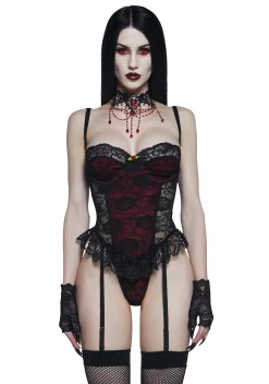 Widow Lingerie|Plus*Release The Bats Lace Bodysuit