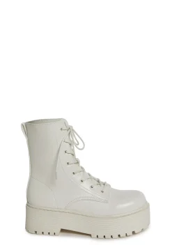 Current Mood Boots*Renegade Combat Boots - White