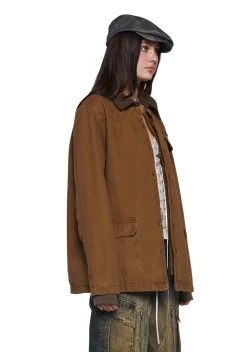 Current Mood Outerwear|Plus*Restless Ways Trucker Jacket