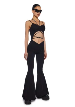 DARKER WAVS Jumpsuits & Rompers*Reverb V-Cut Bell Bottom Jumpsuit