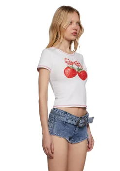 Sugar Thrillz Tops|Plus*Ripe N' Juicy Baby Tee