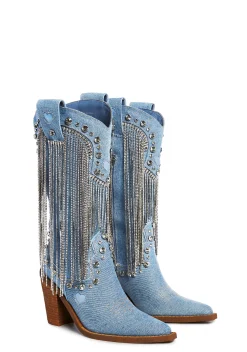 Sugar Thrillz Jumpsuits & Rompers*Rodeo Rendezvous Denim Romper - Blue