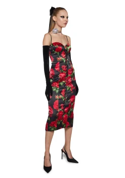 Sugar Thrillz Dresses|Plus*Romantic Getaway Midi Dress - Black