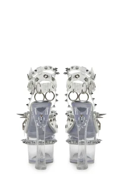 Widow Platforms|Heels*Romantic Misfit Platform Heels - Silver