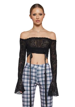 Sugar Thrillz Tops|Plus*Romantic Reference Off The Shoulder Top