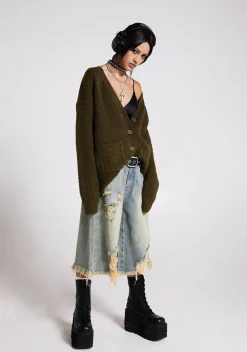 Current Mood Tops|Plus*Rooftop Escape Knit Cardigan