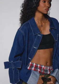 dELiA*s by Dolls Kill Outerwear|Plus*Rooftop Lounging Denim Coat