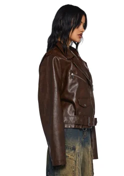 Current Mood Outerwear|Plus*Rough Ride Moto Jacket