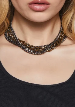 x_Dolls Kill Jewelry*Royal Rocker Chain Choker