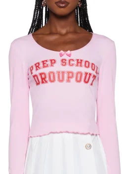 Sugar Thrillz Tops*Rumor Mill Long Sleeve Tee
