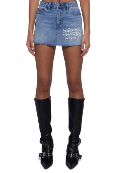 Ed Hardy Bottoms|Skirts*Sacred Heart Denim Skirt