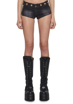 Generation Kiss Bottoms|Shorts*Sasha Grommet Micro Shorts
