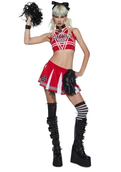 Trickz N' Treatz Plus*Satan's Cheerleader Costume Set