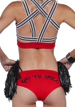 Trickz N' Treatz Plus*Satan's Cheerleader Costume Set