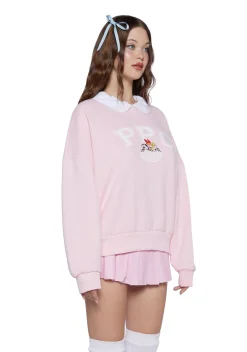 Dolls Kill x The Powerpuff Girls Outerwear|Sweatshirts & Hoodies*Saving The Daze Collar Sweatshirt