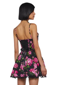 Sugar Thrillz Dresses|Mini Dresses*Scandal Sheet Mini Dress - Black Floral