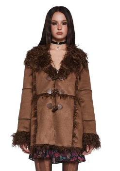 Current Mood Outerwear*Secret Of Patience Toggle Jacket - Brown