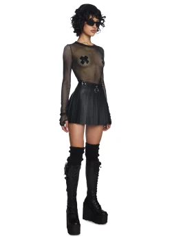 Current Mood Tops|Plus*See Thru Me Fishnet Top