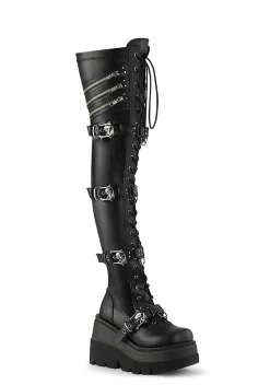Demonia Boots|Platforms*Shaker-420 Thigh-High Boots