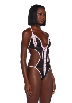 Generation Kiss Lingerie*Sharon Lace Up Teddy